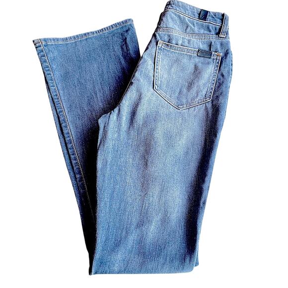 Womens 7 For All Mankind Jeans Flare bottom Vintage Y2K, High-Rise Bootcut Jeans - Picture 1 of 13